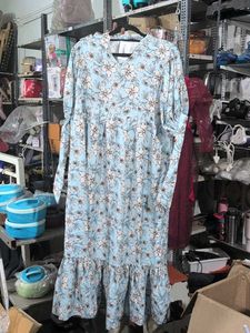 Light Blue Floral Maxi Dress XXL