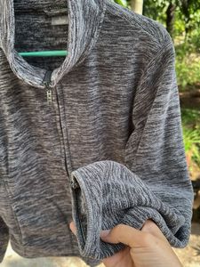 Heather Gray Fleece Jacket