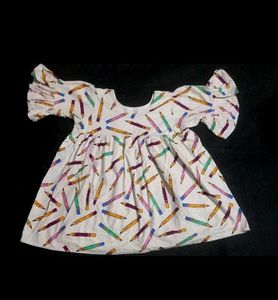 Charming Pencil Print Mini Top