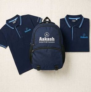 2 Tshirts and 1 Bag Aakash institute
