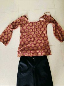 Short Kurti + 2 Plazo Combo ✨