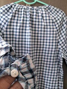 Checkered Long Sleeve Top