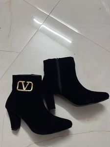 Black Heeled Ankle Boots size 36 and 38