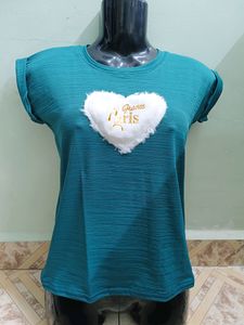 💙Heart Shape Design Tshirt For Girls