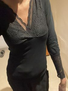 Elegant Black Lace Top