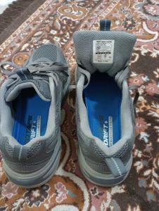 Grey Mesh Athletic Sneakers