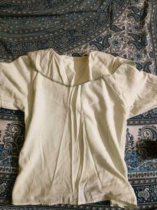 Light Green Vintage Button-Up Top