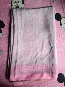 Elegant Pink Floral Saree