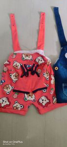 BABA SUIT both  for boy  0 to 6 month baby ( use 2 or 3 time)