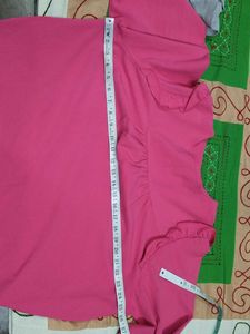 Vibrant Pink Ruffled Sleeve Top