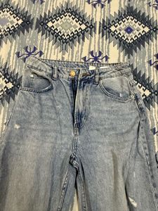 H&amp;M Ripped Blue Denim