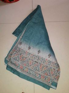 Blue Printed Dupatta