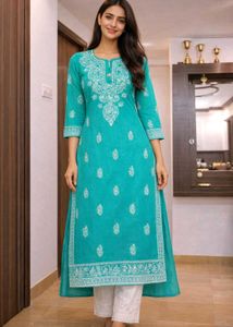 chikankari kurti set