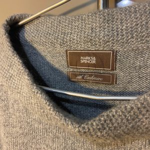 M&amp;S Pure Cashmere Wool Crop Sweater