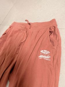 Rust Orange Casual Jogger Pants