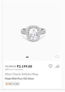 Elegant Silver Ring Giva