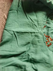 Embroidered Cotton Kurta