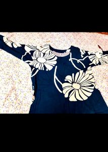 Stylish Blue Floral Kurta