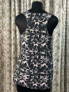 Stylish Floral Print Sleeveless Top