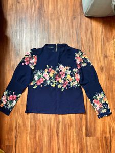 Floral Print Long Sleeve Top