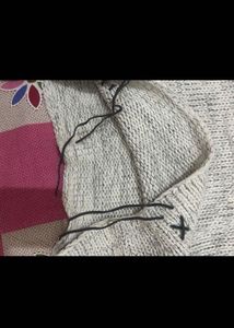 white Knit Turtleneck Sweater