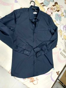 Men's Classic Navy Button-Down Shirt