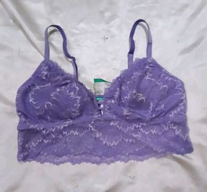 Lavender Lace Bra sez M