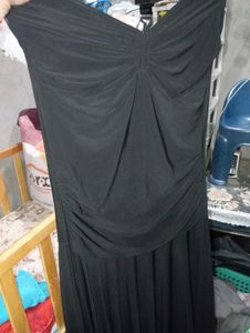 Chic Black Strapless Dress