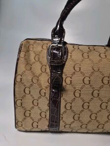 Y2K Guess inspired Monogram Barrel Bag