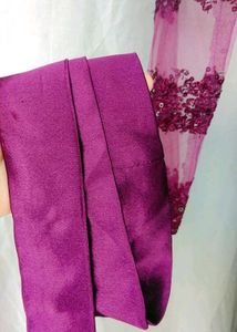 Elegant Purple Ethnic Gown