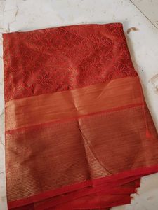Elegant Red Silk Blouse