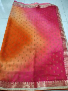 Saree With Desginer Blouse