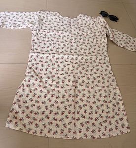 Floral Print short Kurta