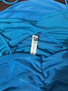 Blue Bodycon Mini Dress
