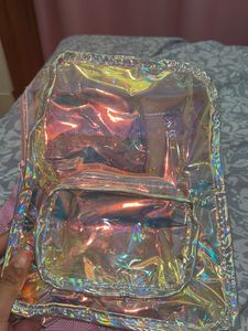 Holographic Clear Mini Backpack