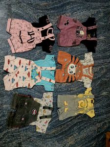 SET OF 6 BABY JUMPSUITS