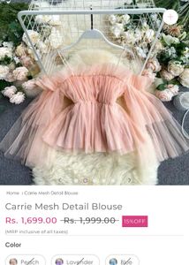 Stylish Korean Off Shoulder Net Top