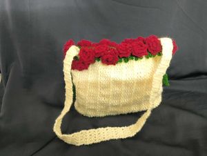 crochet flower bouquet bag
