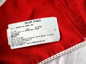 Red blouse