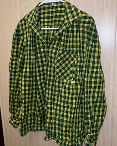 Green &amp; Yellow Plaid Button-Up Shirt