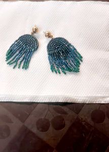 Dual Shade Sequence Work Hanging Earings