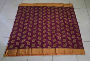 Magenta and yellow kanchi pattu Saree