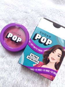 SUGAR POP Ultra HD Blush 01 Rose - 10 gms - Richly