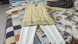 Diwali offer 🔥Men's Yellow Printed Kurta Set