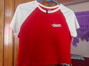 Arizona Red &amp; White Raglan Tee