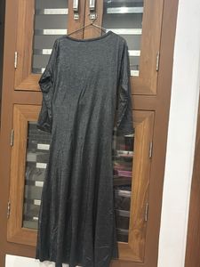 Elegant Gray Maxi Dress