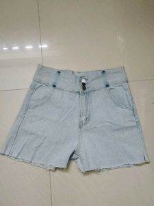 Light Wash Denim Shorts