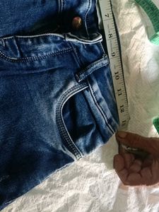 Blue Distressed Denim Jeans
