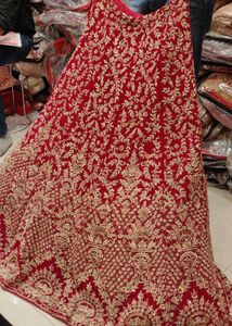 Hot Pink Embroidered Bridal Lehenga