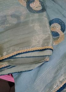 Elegant Embroidered Saree